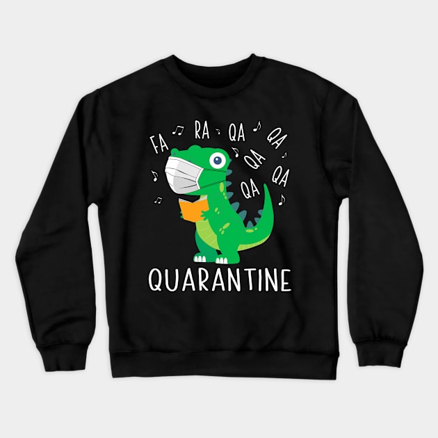 fa rawr rawr t rex dinosaur funny quarantined 2020 gift idea Crewneck Sweatshirt by ArifLeleu